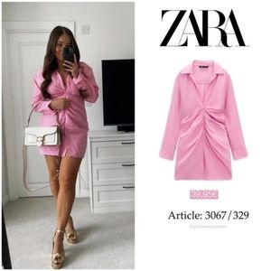 Zara DRAPED DRESS 3067/329 - Size M